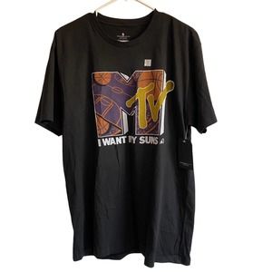 NBA Phoenix Suns Junk Food Clothing Mens Large Black MTV Graphic T-Shirt NWT